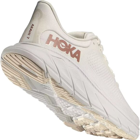 Hoka One One Arahi 7 Women’s Running White Rose Gold 1147851 BSG Size 9.5B - Picture 4 of 9
